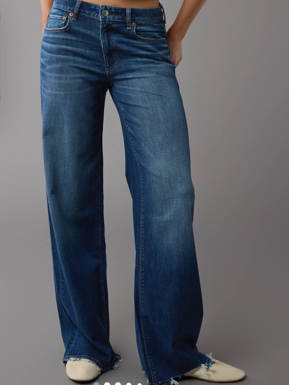 American Eagle Baggy Low Rise Dreamy Drape